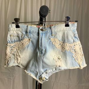 Forever 21 shorts with flowers
